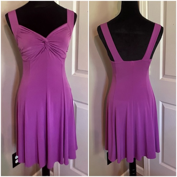 2/$18 Victoria’s Secret Vintage Dress Purple Twist Front Jersey Knit Sz. S - Picture 1 of 7